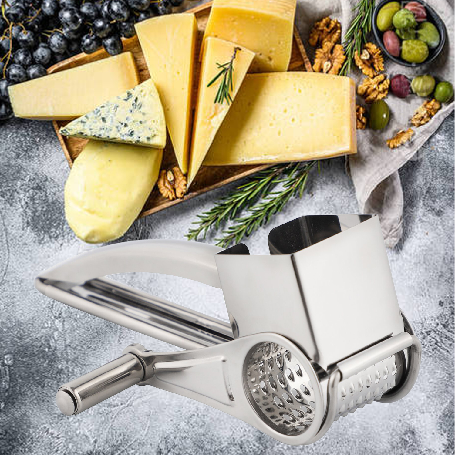 Rotary Cheese Grater Drums Blades Stainless Steel Cheese Cutter Rotary