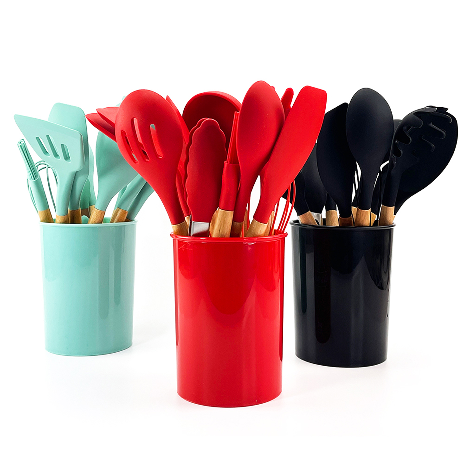 12 Pieces In 1 Set Silicone Kitchen Accessories Cooking Tools