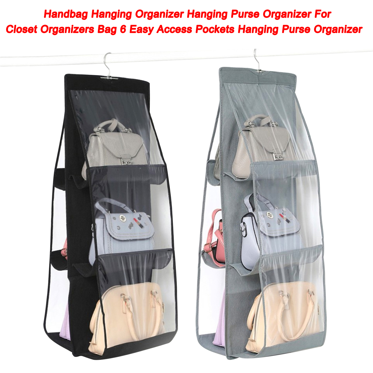 Handbag Hanging Organizer Hanging Purse Organizer For Closet Organizers ...