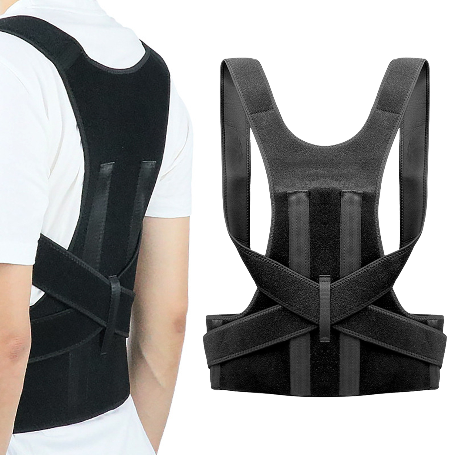 Posture Corrector Back Posture Brace Clavicle Support Stop Slouching ...