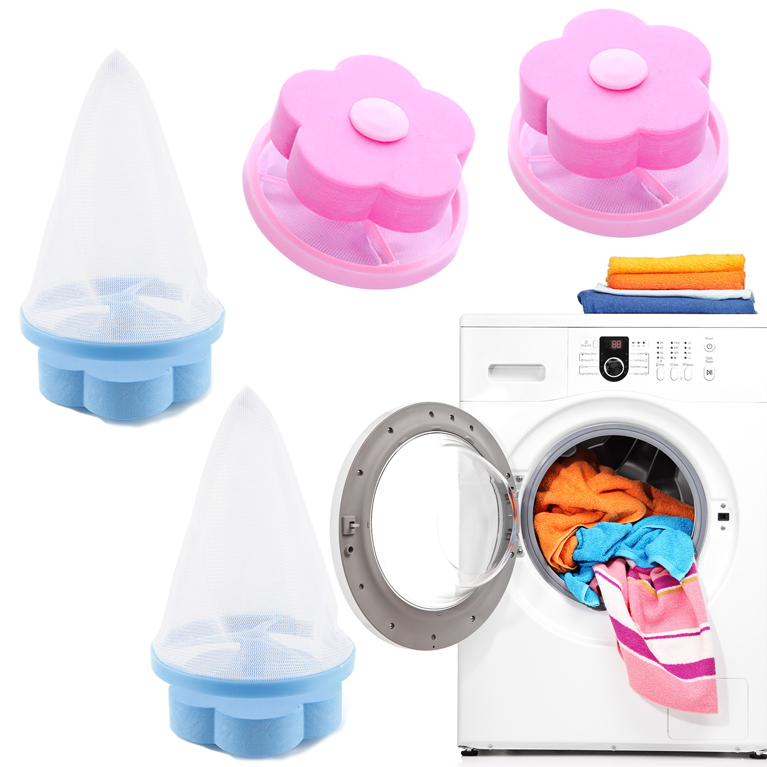 Washing Machine Hair Lint Filter Floating Pet Fur Lint Hair Catcher