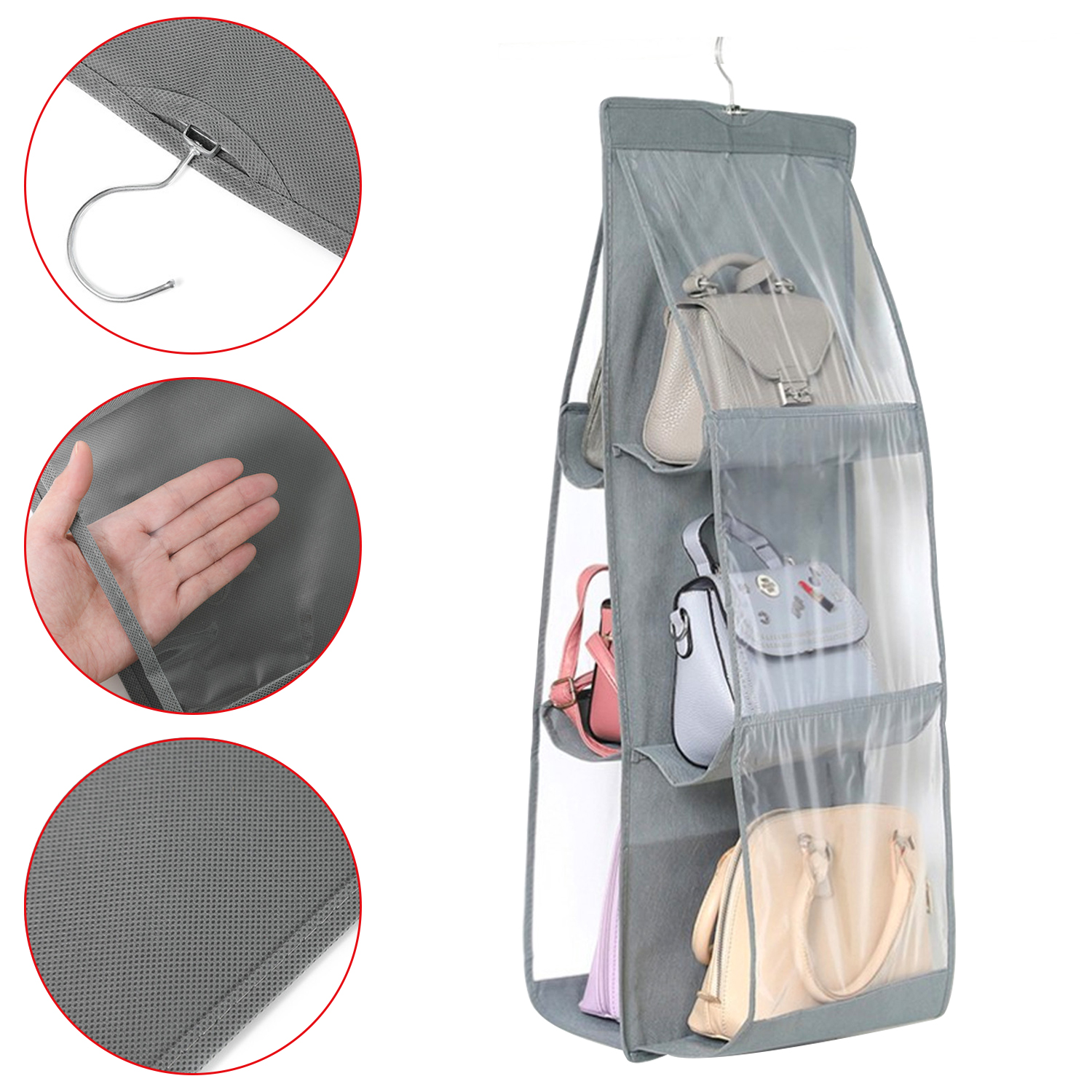 Handbag Hanging Organizer Hanging Purse Organizer For Closet Organizers