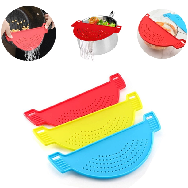 Plastic Pot Funnel Strainers Water Filters Rice Accessories Handle Type ...