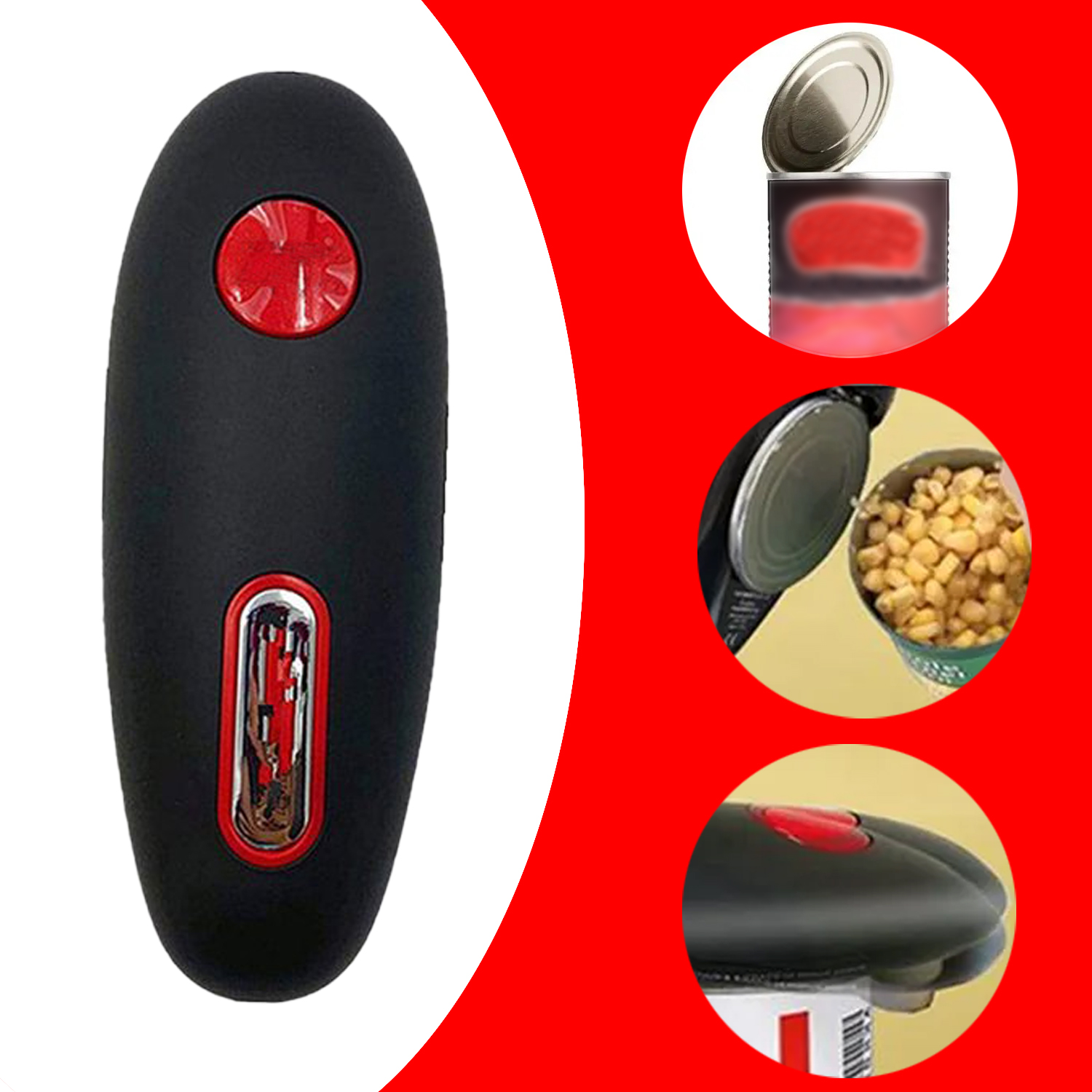 Electric Can Opener Automatic Bottle Opener Jar Can Tin Touch No Sharp