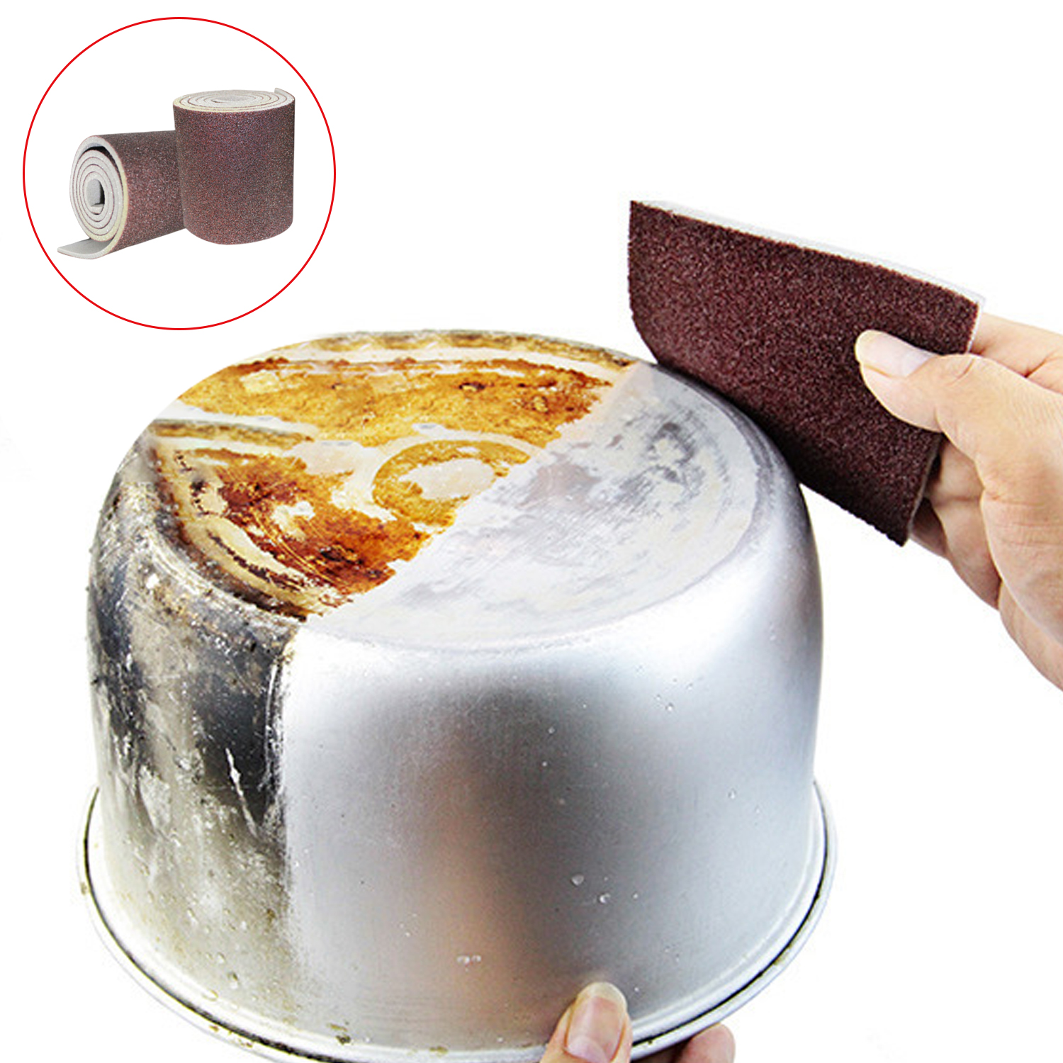 Cleaning Sponge Kitchen Sponge Eraser for Pan Pot Dish Sponges Kitchen Utensils Emery Sponge