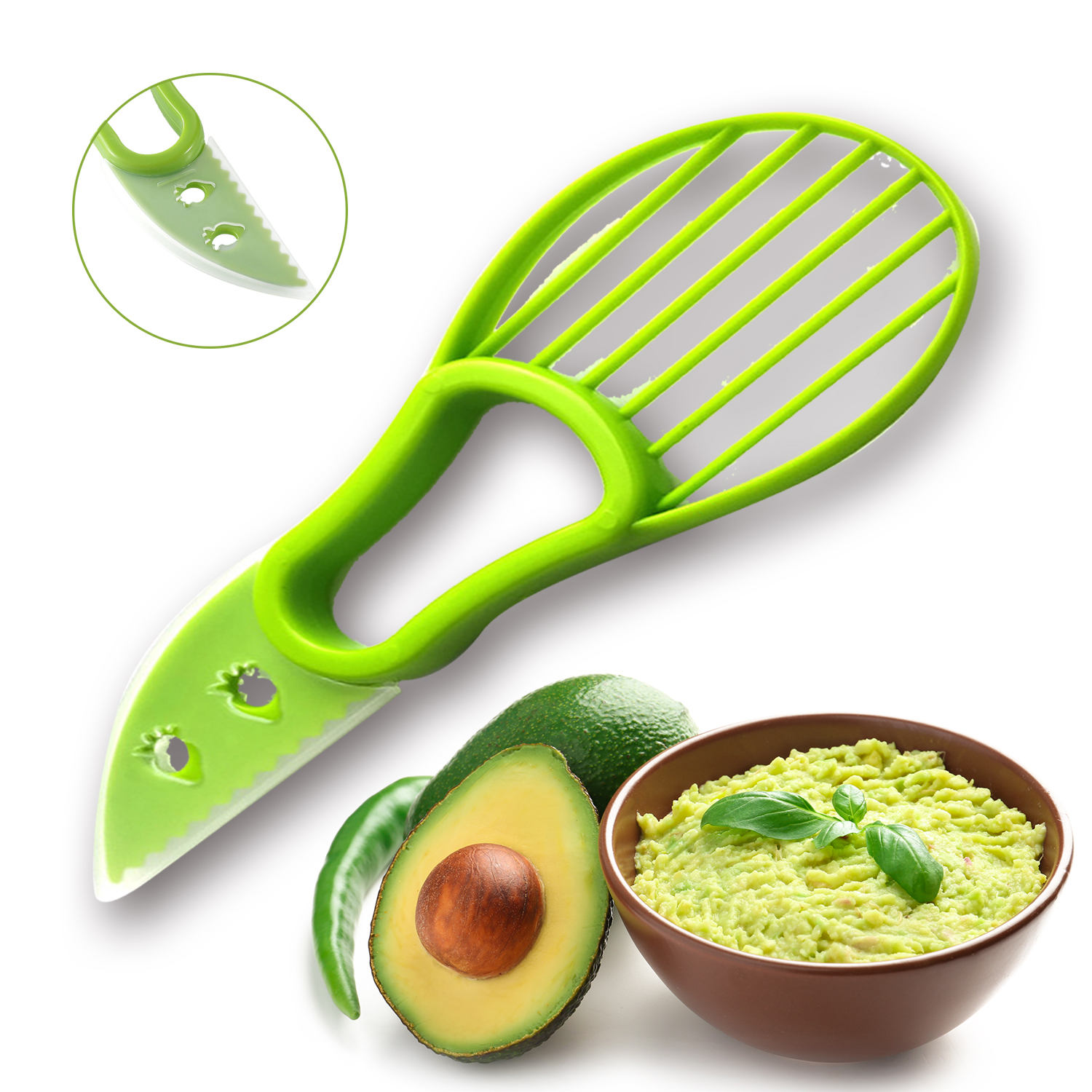 3-in-1 Avocado Cutter丨atrihexports